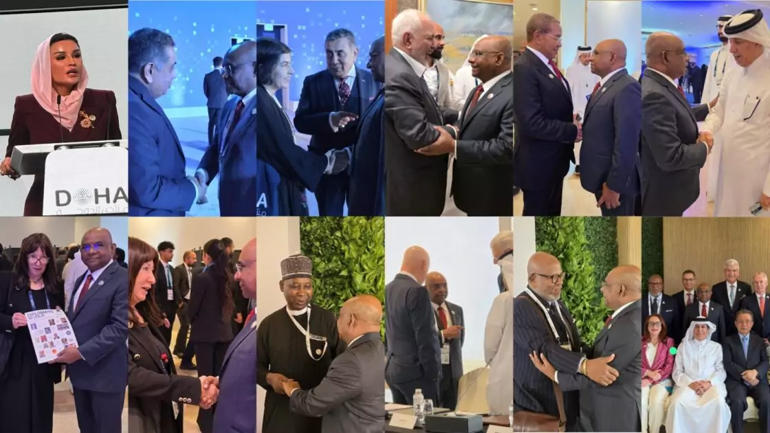 އަބްދުﷲ ޝާހިދު ދޯހާ ފޯރަމްގައި، ދުނިޔޭގެ އިސް ލީޑަރުންނާއި އެކު